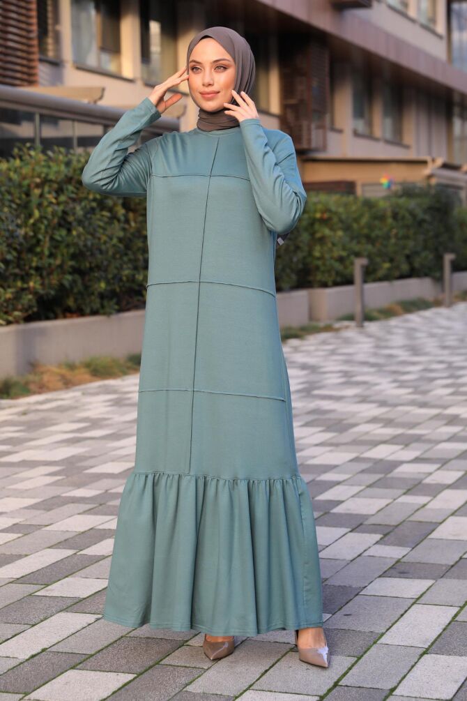 Bera Elbise Mint Yeşil - 3